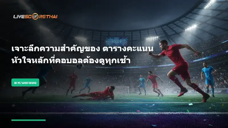 เจาะลึกความสำคัญของ ตารางคะแนน หัวใจหลักที่คอบอลต้องดูทุกเช้า